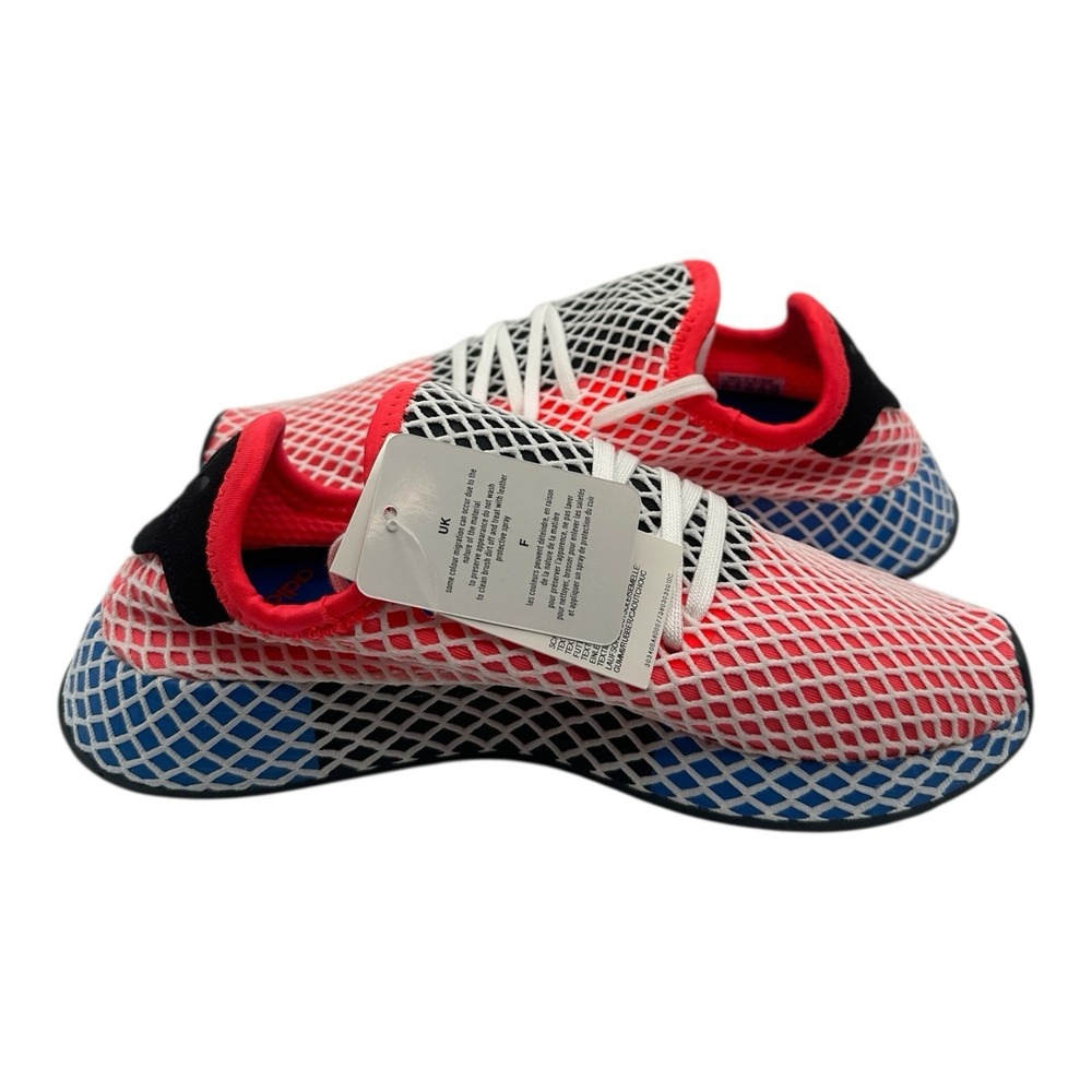 Adidas Originals Deerupt Runner Shoes YOUTH Kids Size 5 Red/Blue Sneakers DA9610 - Picture 7 of 10